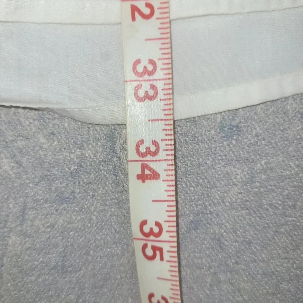 George Men's White Long Sleeve Button Down Dress Shirt Size 15 - Picture 11 of 11